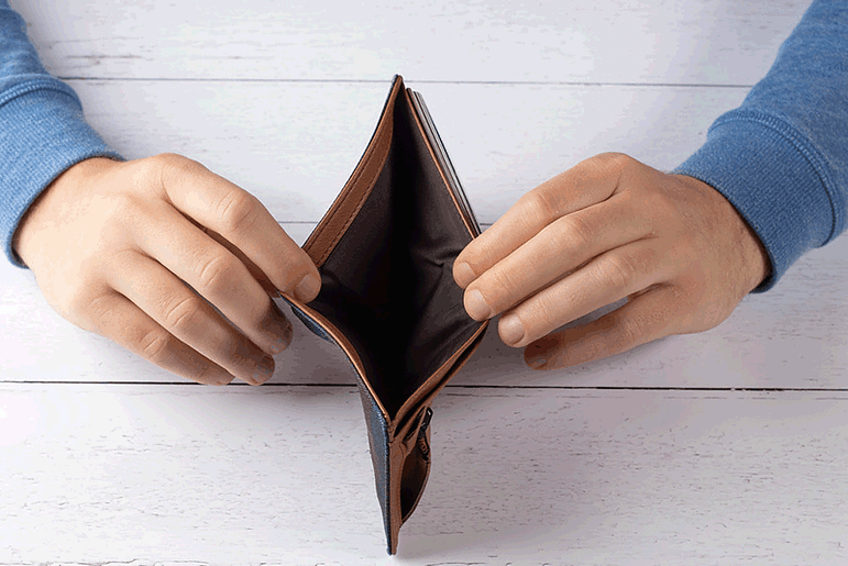 empty pocket